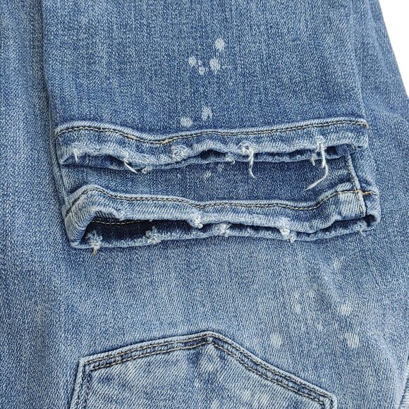 Judy Blue Boyfriend Fit Jeans Splatter Distressed Stretch Women’s Size 3/26 - Picture 9 of 16